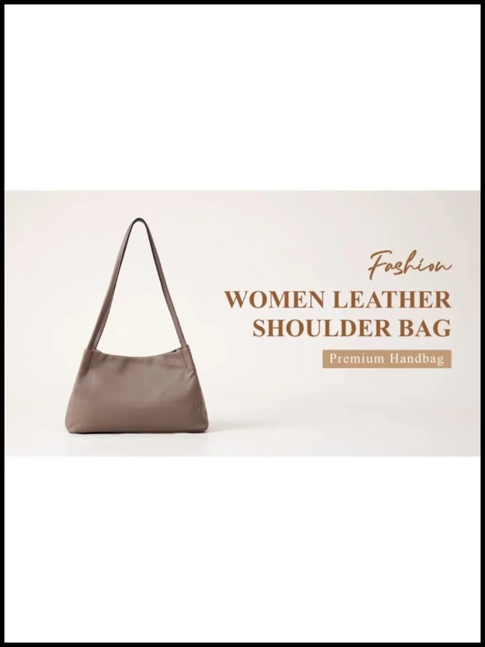 Top Grain Pebbled Cowhide Leather Hobo Bag with Magnetic Snap Closure